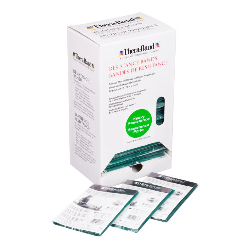 PDC Healthcare 81068931 - Exercise Resistance Band with Dispenser Box TheraBand® Green 5 Foot Length Heavy Resistance