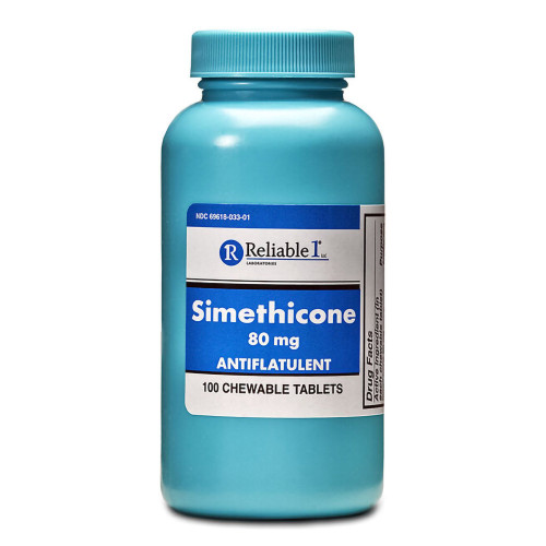 Reliable 1 Labs LLC 69618003301 - Gas Relief 80 mg Strength Chewable Tablet 100 Tablets