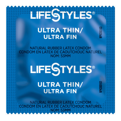 Sxwell Usa LLC 310161 - Condom Lifestyles® Ultra Thin Lubricated One Size Fits Most 1,008 per Case