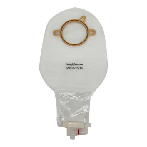 Safe N Simple SNS7502214 - Urostomy Pouch Safe n Simple™ Two-Piece System 9 Inch Length Without Barrier Drainable
