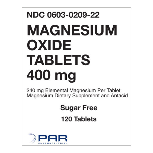 Plus Pharm Corp 00603020922 - Mineral Supplement Magnesium Oxide 400 mg Strength Tablet 120 per Bottle