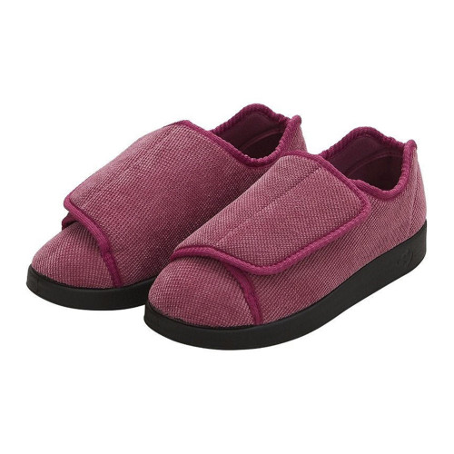 Sun Med SV15100_SVDRB_10 - Slippers Silverts® Female Adult Size 10 / 2X-Wide Hard Sole Single Patient Use Dusty Rose Sun Med SV15100_SVDRB_10 - Slippers Silverts® Female Adult Size 10 / 2X-Wide Hard Sole Single Patient Use Dusty Rose
