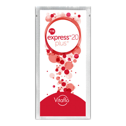 Vitaflo Usa LLC 812539024965 - Oral Supplement TYR express™ 20 plus Unflavored Powder 34 Gram Individual Packet Vitaflo Usa LLC 812539024965 - Oral Supplement TYR express™ 20 plus Unflavored Powder 34 Gram Individual Packet