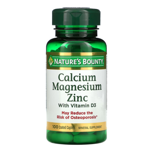 US Nutrition 74312004290 - Vitamin Supplement Nature's Bounty® Calcium / Mag / Zinc Capsule 100 per Bottle US Nutrition 74312004290 - Vitamin Supplement Nature's Bounty® Calcium / Mag / Zinc Capsule 100 per Bottle