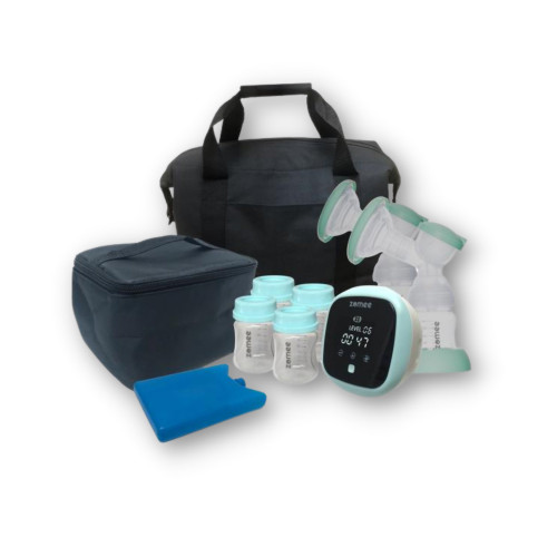 Zev Supplies Corp NY Z1 BUNDLE - Double Electric Breast Pump Kit Zomee