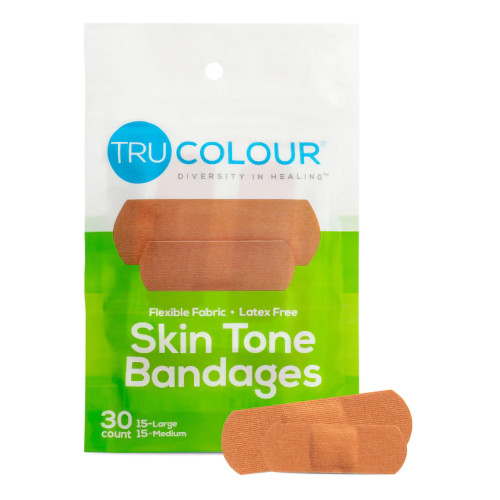 Tru-Colour Products LLC TCB-101 - Waterproof Adhesive Strip Tru-Colour® Fabric Olive 1 X 3 Inch Sterile
