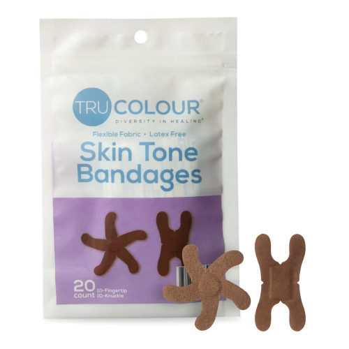 Tru-Colour Products LLC TCB-PKF - Waterproof Adhesive Strip Tru-Colour® Fabric Dark Brown Sterile Tru-Colour Products LLC TCB-PKF - Waterproof Adhesive Strip Tru-Colour® Fabric Dark Brown Sterile