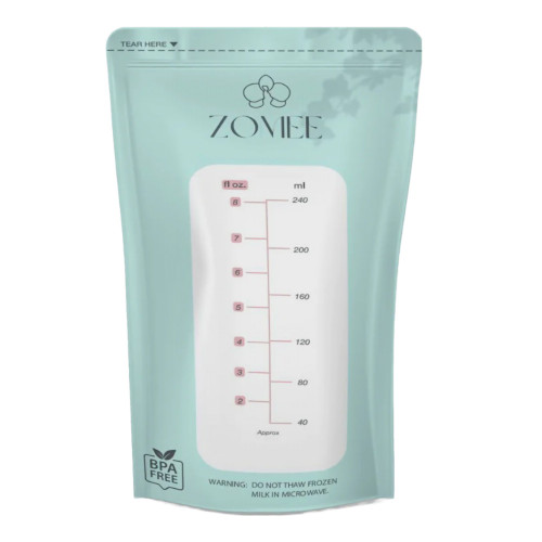 Zev Supplies Corp ZMSB100 - Breast Milk Storage Bag Zomee 8 oz. Food Grade Plastic