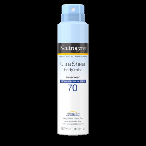 Neutrogena Ultra Sheer Body Mist C-Spray, SPF 70, 5 Oz