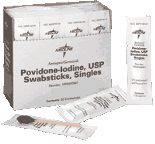 Povidone Iodine 10% USP Swabstick