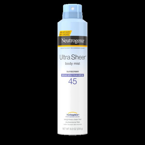 Neutrogena Ultra Sheer Sunscreen C-Spray, SPF 45, 8 oz