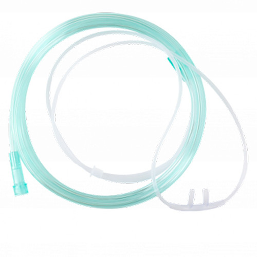 Dynarex Nasal Oxygen Cannula with 7' Tubing and Standard Tip and Standard Connector, Adult