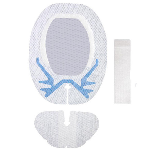 Centurion SorbaView SHIELD Integrated Securement Dressing with Adhesive-Free Zone, Oval, 4.75" x 6.25"