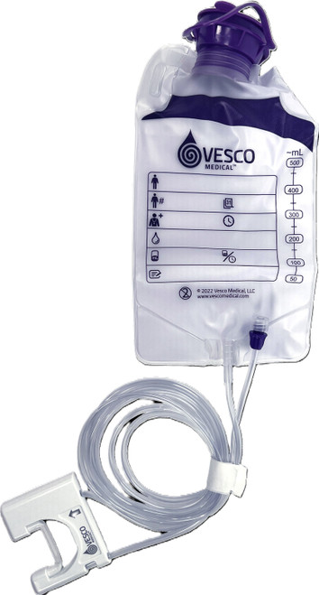 500mL Bag  Q Pump Feed Set with ENFit Connector - PVC