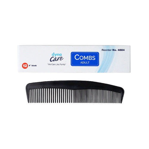 Dynarex Adult Combs, 7" - Black
