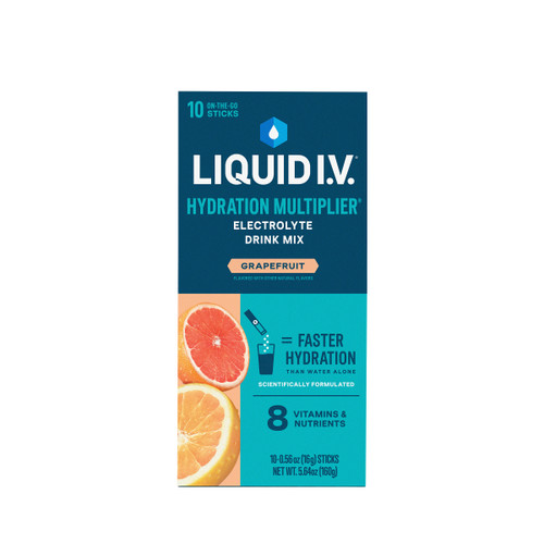 Liquid IV Electrolyte Drink Mix, Grapefruit, 10 ct