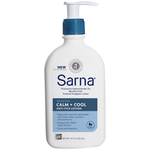 Sarna Calm and Cool Anti-Itch Lotion, 7.5 oz Bottle - REPLACES EMHF29756