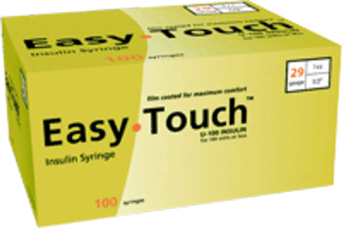 Easy Touch Insulin Syringe 29G x 1/2", 1 mL (100 count)