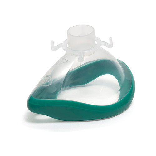 ClearLite Anesthetic Face Mask, Size 4, Adult, Green Seal, 22 I.D.