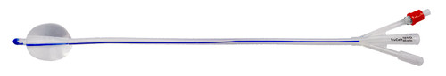 TruCath 100% Silicone Foley Catheter, 3-Way, 16 Fr, 30 mL Balloon