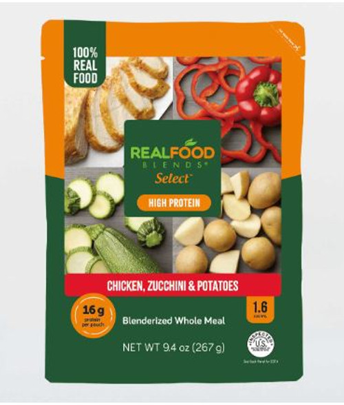 Real Food Blends Select, 9.4 oz,  Chicken, Zucchini & Potatoes