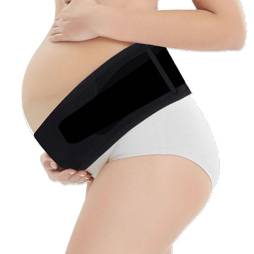 Zomee Pregnancy Belly Support Band, Black, Medium