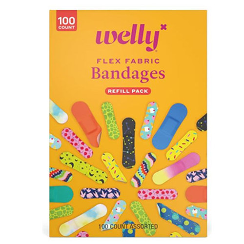 Welly Bravery Bandages, Assorted Pattern Value Pack, 100 ct.