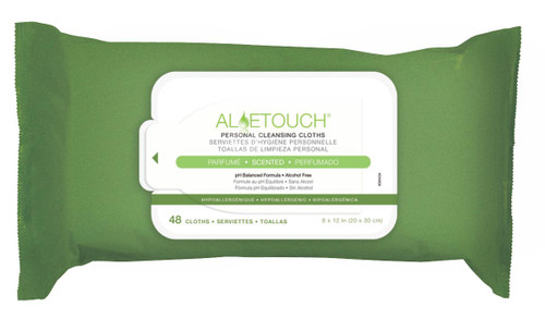 Medline MSC263654 - Medline Aloetouch Cleansing Wipes, Pre-Moistened, 8 x 12 in