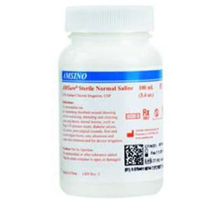AmSure AS398 - AMSure Sterile Saline (0.9%) for Device/Wound Irrigation, 100mL