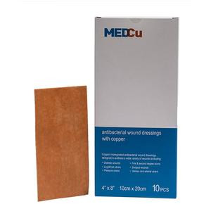 MEDCU D2C102001U - MedCu Non-Adhesive Antibacterial Dressing with Copper Oxide, 4" x 8"