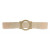 Nu Hope BG-2622-F - Nu-Comfort 2" Wide Beige Support Belt 2-1/4" I.D. Ring Plate 32"-35" Waist Medium, Latex-Free