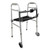 PMI WKAAW2BST - ProBasics Two-Button Folding Walker with Wheels and Roll-Up Seat