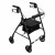 PMI RLA6BK - ProBasics Aluminum Rollator, 6" Wheels, Black, 300 lb Weight Capacity.