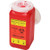 BD 305344 - Sharps Container BD™ 26 X 29 X 17 cm 8 Quart Red Base / Clear Lid Vertical Entry
