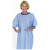 Salk 500BM - Patient Exam Gown Snap Wrap™ One Size Fits Most Blue Marble Print Reusable