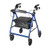 Drive Medical R726BL - Aluminum Rollator with Fold Up and Removable Back Support and Padded Seat, Blue