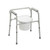 Medline G98204 - Commode Chair Guardian® Drop Arms Steel Frame Removable Backrest 18-1/2 Inch Seat Width 350 lbs. Weight Capacity