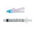 BD 303306 - Syringe 3mL LL with Needle, Eclipse 23 x 1-1/2 RB TW