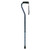 Carex Health FGA51500 BLUE - Designer Offset Cane, Blue