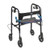 Drive Medical 10243 - 4 Wheel Rollator drive™ Clever-Lite Blue Adjustable Height / Folding Aluminum Frame