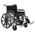 Drive Medical STD22ECDDA-ELR - Bariatric Wheelchair drive™ Sentra EC Dual Axle Desk Length Arm Elevating Legrest Black Upholstery 22 Inch Seat Width Adult 450 lbs. Weight Capacity