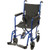 Drive Medical ATC19-BK - Lightweight Transport Chair Aluminum Frame with Black Finish 300 lbs. Weight Capacity Fixed Height / Padded Arm Black Upholstery