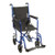 Drive Medical ATC19-BL - Lightweight Transport Chair Aluminum Frame with Blue Finish 300 lbs. Weight Capacity Fixed Height / Padded Arm Black Upholstery