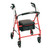 Drive Medical R800KD-RD - Drive Medical KD Rollator, 6" 4 Wheels, Steel, Red, 1/ea