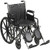 Drive Medical SSP220DFA-ELR - Silver Sport 2 20" Wheelchair with Silver Vein Finish, Detachable Full Desk Arms and Elevating Leg Rests