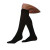 Juzo 2001ADFFSB410 - Juzo Soft Knee High with Silicone Border, 20-30 mmHg, Full Foot, Regular, Black, Size 4