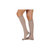 Juzo 2062ADFF5SBSH414 - Juzo Silver Soft Knee-High with Silicone Border, 30-40 mmHg, Full Foot, Short, Beige, Size 4