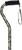 Alex 21164 - Offset Handle Cane, Camouflage