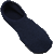 Tidi 6240XL - Slippers X-Large Navy Blue Below the Ankle