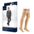 Sigvaris 822NLSM32 - 822N Style Microfiber Thigh, 20-30mmHg, Men's, Large, Short, Tan/Khaki
